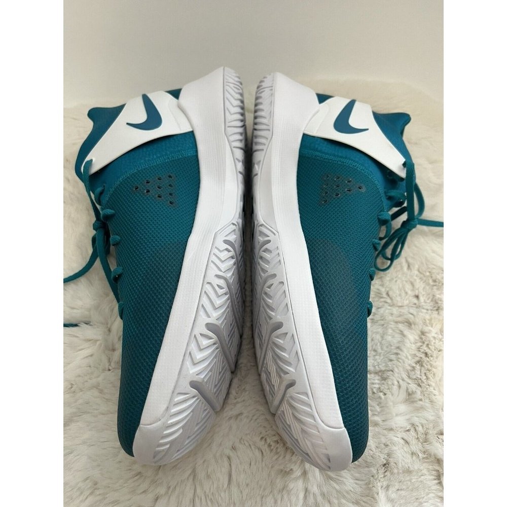 NEW Nike KD Trey 5 IV Mens Basketball Shoes 17 Teal Blue /White MSRP$100 - Picture 3 of 8